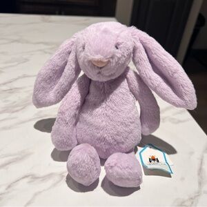 Jellycat Medium Bashful Lilac Bunny Plush Toy NWT
